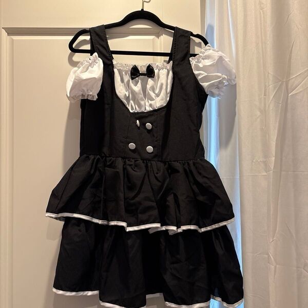 美品 ワンピース ゴスロリ ロリータ ドレス ゴシック フリル ハロウィン 仮装