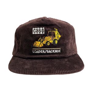 【キャップ/帽子】USA製 CASE LOADER/BACKHOE (ケース) コーデュロイキャップ 企業 ブルドーザー 帽子