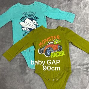 baby GAP プリント ボディスーツ 2枚セット 90cm