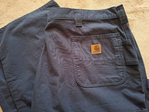 【Carhartt】メンズ。オーバーサイズ。パンツ。紺色。カーゴパンツ 。リラックスフィット