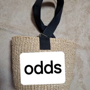 【odds 】かごバッグ。かばん。円型。ショルダーバッグ。アルパカ