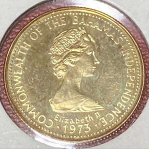 バハマ諸島 20ドル金貨 1973年