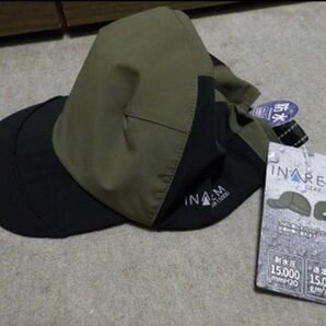 ワークマン INAREM GEAR 防水アクティブキャップ ブラック×グリーン