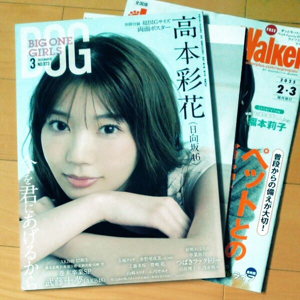 BIG ONE GIRLS ビッグワンガールズ 2023/3 高本彩花 (ポスター、冊子付き)