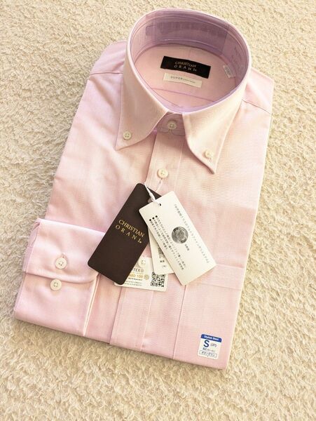 新品 洋服の青山 クリスチャンオラーニ ワイシャツ ハンドアイロン S
