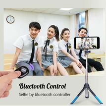 【1円スタート】3で1カメラ三脚ブルートゥースSelfieスティックワイヤレス一脚Gopro 5 6 7スポーツ一眼レフカメラiPhone XR_画像4