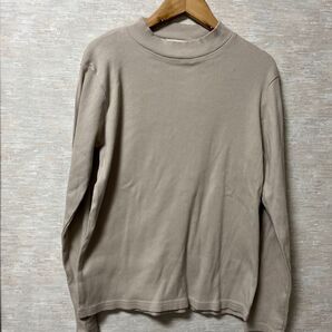 ハートマーケット リブハイネック トップス カットソー ベージュ