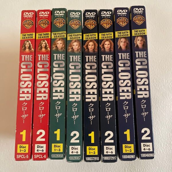 The Closer クローザー DVD シーズン 3rd 4th 5th 6th 前半 後半セット