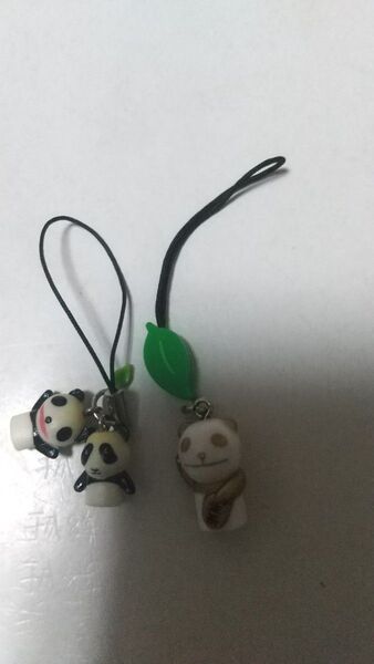 生茶パンダ ストラップ 2個セット