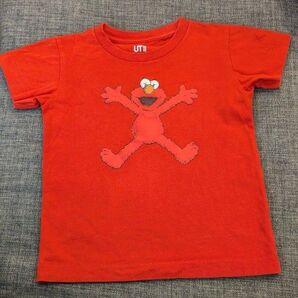 エルモTシャツ 100cm セサミストリート UT 赤 ユニクロ