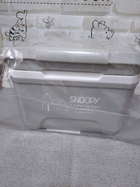 新品 スヌーピーグレークーラーボックス タグ付き 送料込み