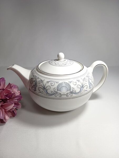 ウェッジウッド wedgwood ドルフィン ホワイト ティー ポット コーヒー