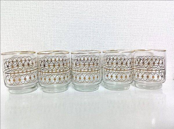 ガラスコップ 5個 昭和レトロ コップ グラス