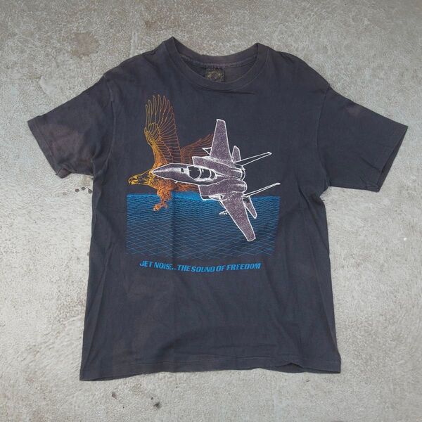 90s usa製 F15&イーグル プリントtシャツ シングルステッチ