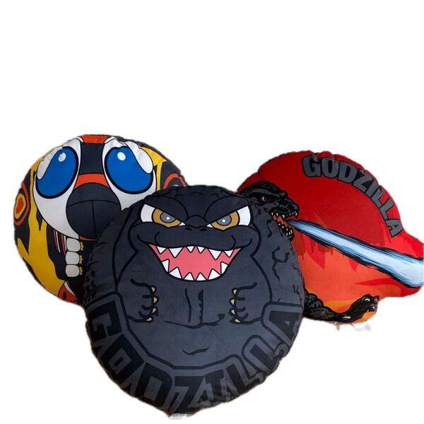 【新品】ゴジラ GODZILLA クッション 3個セット しまむら ぬいぐるみ
