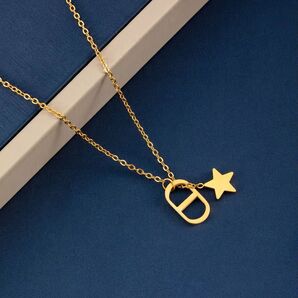 CDロゴ スター ゴールド ネックレス necklace gold