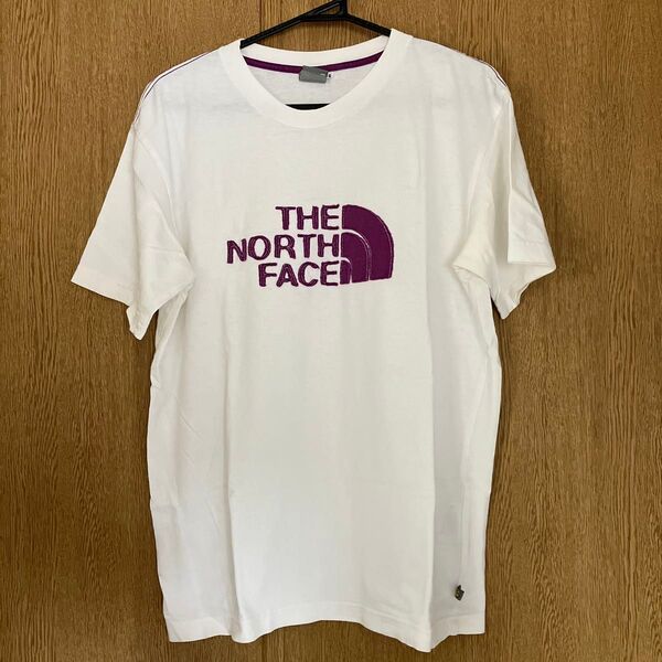 THE NORTH FACE ロゴTシャツ ホワイト パープル