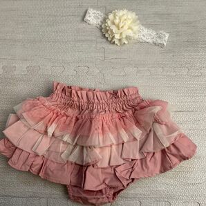 【新品タグ付き】ベビーブルマ ヘアバンド セット ピンク