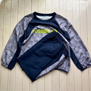 POSSIBILITY セットアップジャージ グレー×ネイビー