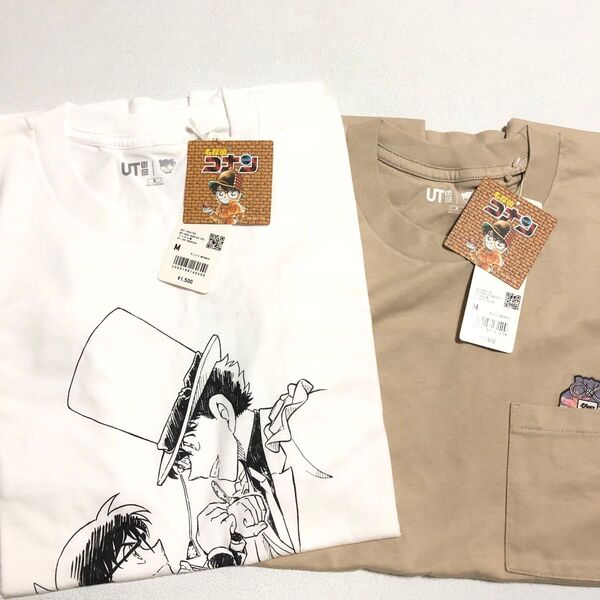 名探偵コナン Tシャツ ユニクロ Mサイズ 2枚セット コナン 怪盗キッド 服部平次 遠山和葉