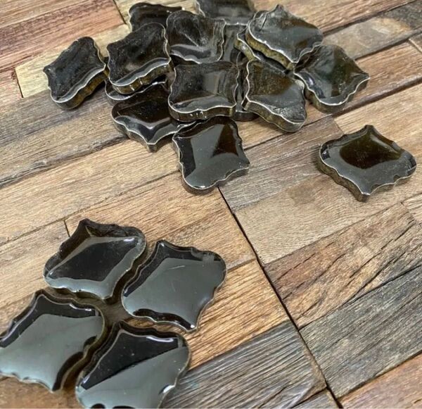 単色30個 モロッカンタイル コラベルタイル ハンドメイド パーツ