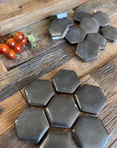 単色30個 ヘキサゴンタイル コラベルタイル 六角 蜂の巣 ハニカムタイル シーグラス