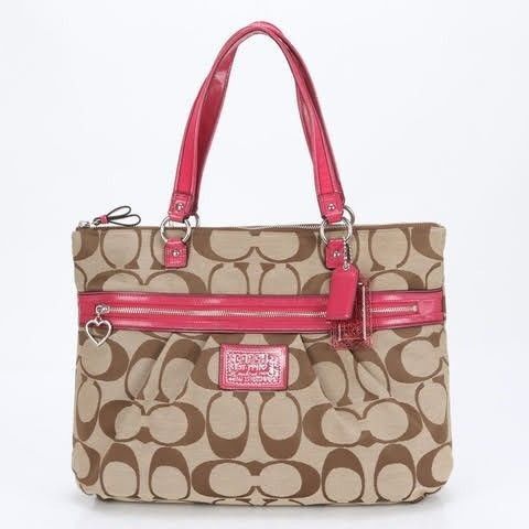 COACH コーチ シグネチャー ポピー デイジー トートバッグ F22947