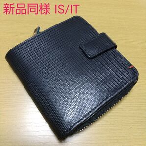 新品同様 イズイット IS/IT ラウンドファスナー バイカラー 財布ウォレット