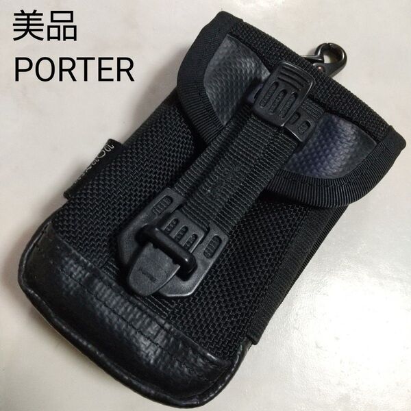 美品 PORTER ポーター マルチケース スマホ カメラ シガレットケース ポーチ