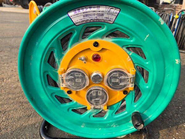 温度センサー付 日動工業 電工ドラム 屋外型