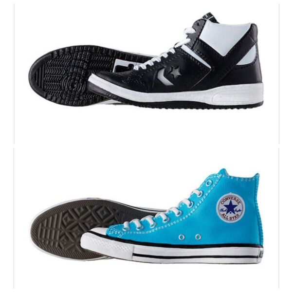 CONVERSE ALL STAR HI & WEAPON MINI FIGURE COLLECTION ターコイズ ブラック