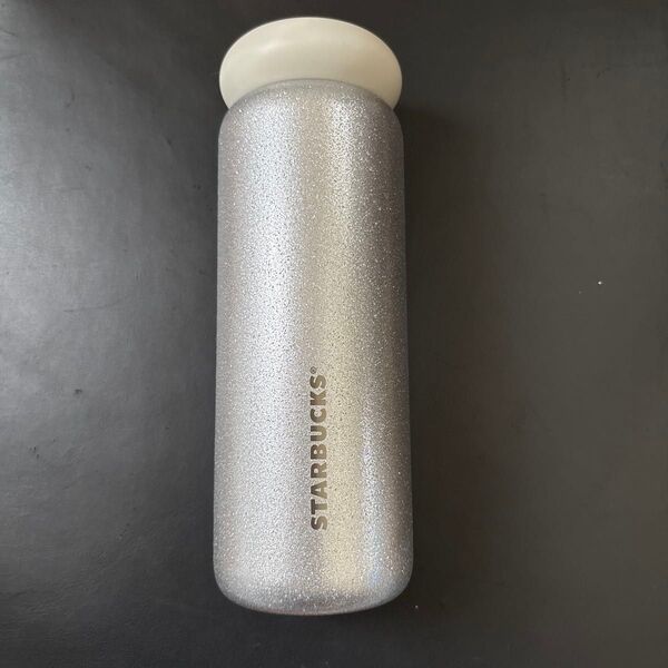 新品未使用 フィリピン限定 Starbucks ラメ入り保温保冷タンブラー シルバー