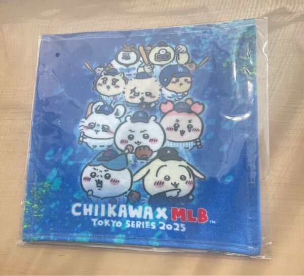新品ちいかわ×MLB TOKYO SERIES ハンドタオル ドジャース