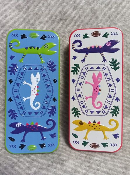 KALDI カルディ カカオの森 板チョコトカゲ缶 2種類 未開封
