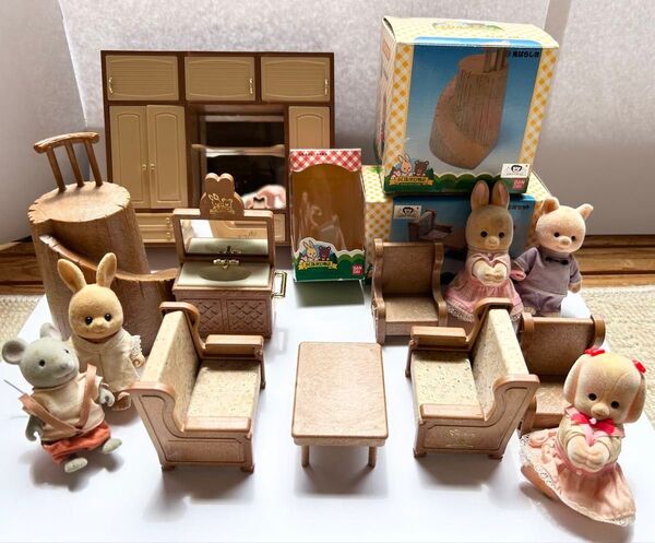 レア メイプルタウン 家具と人形 まとめ売り 昭和