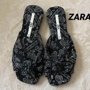 ZARA フラットサンダル新品未使用