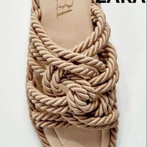 ZARA ノットフラットサンダル新品未使用