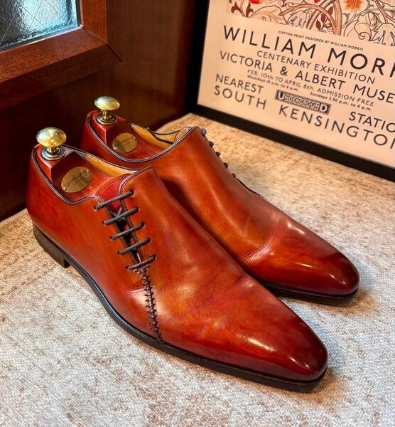 MAGNANNI サイドレースシューズ EU40 茶 エイジングシューズ