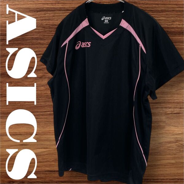 ASICS アシックス Tシャツ トップス 半袖 スポーツシャツ レディース S ブラック 黒 トレーニング