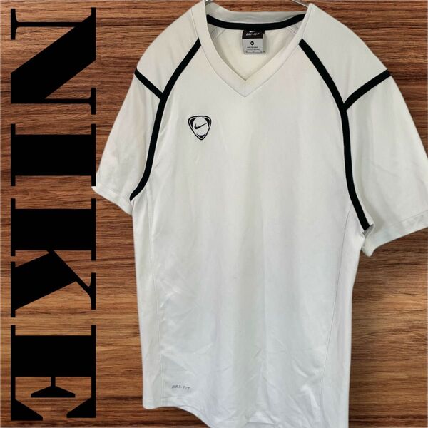 NIKE ナイキ Tシャツ トップス 半袖 スポーツシャツ メンズ M ホワイト 白 トレーニング