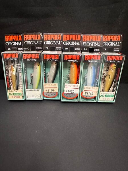 NO.5861 Rapala (ラパラ) ミノー オリジナルフローター 7cm 4g 5点 5cm1点 未開封品6点セット
