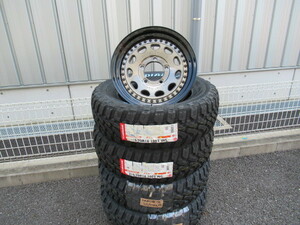 WORK CRAG GALVATRE 16x5.5 -6 5-139.7 TGP2 NANKANG MUDSTAR M/T 215/70R16 JB74W ジムニーシエラ