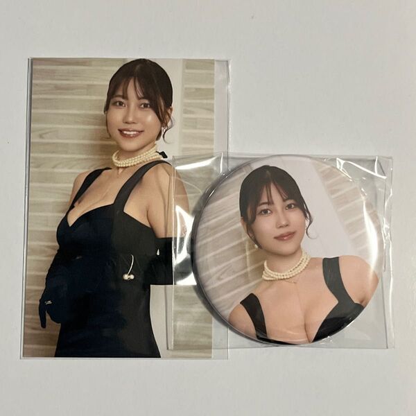 ゼロイチくじ 伊織いお フォトカード、缶バッジ