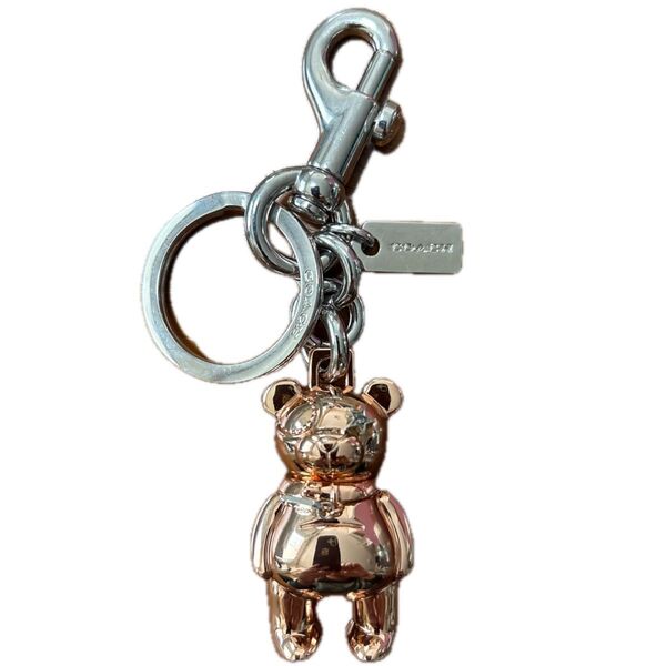 COACH キーホルダー ベア くま ゴールド