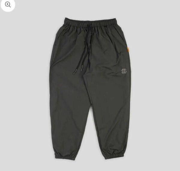 SEE SEE WIDE NYLON SPORTY PANTS チャコール L
