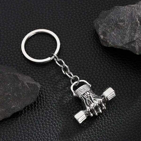 筋トレ マッチョ ボディビル フィットネス ダンベル キーホルダー