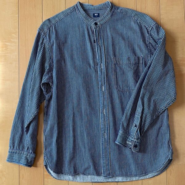 ユニクロ UNIQLO ヒッコリー 綿100%