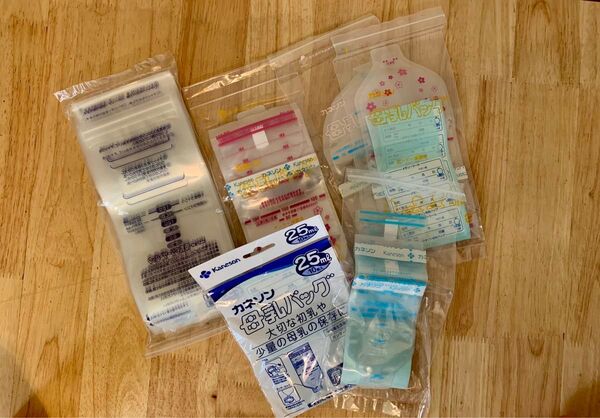 カネソン&ピジョン 母乳バッグ まとめ売り 25ml〜160ml