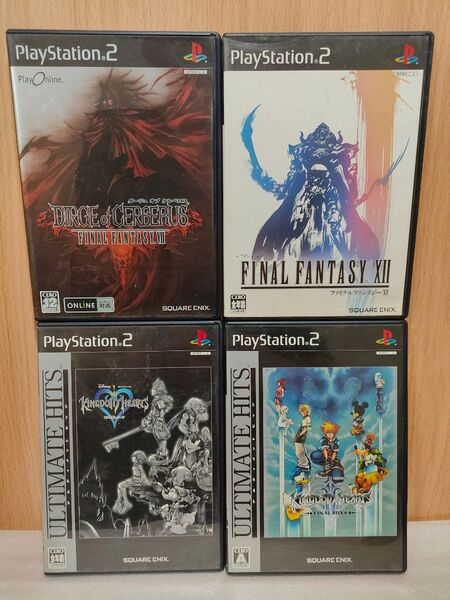 【PS2 ソフト】キングダムハーツ FF7 ダージュ オブ ケルベロス 計4本