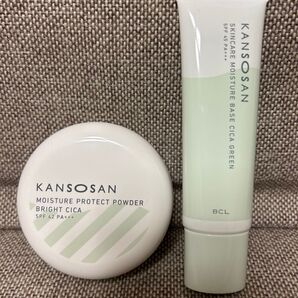 ◎新品未使用品乾燥さん保湿力スキンケア下地シカグリーンSPF45 保湿力プロテクトパウダーブライトシカSPF42 のセット品
